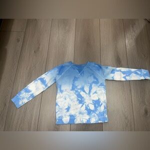 GAP Kids Blue and White Tie-Dye Sweatshirt